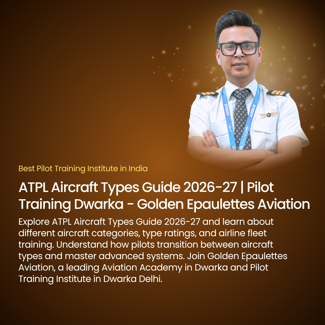 ATPL Aircraft Types Guide 2026-27 | Pilot Training Dwarka - Golden Epaulettes Aviation